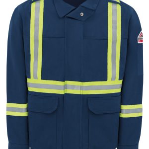 Men's Lined Bomber Jacket With Reflective Trim