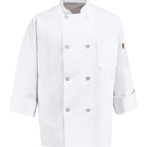 Red Kap® Chef Designs® Eight Pearl Button Chef Coat 0413