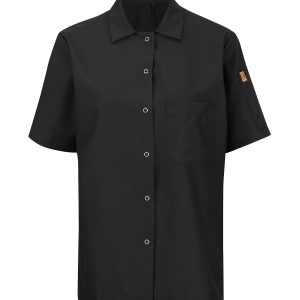 Red Kap® Chef Designs® Ladies' Short Sleeve Cook Shirt With Oilblok + Mimix™ 501x