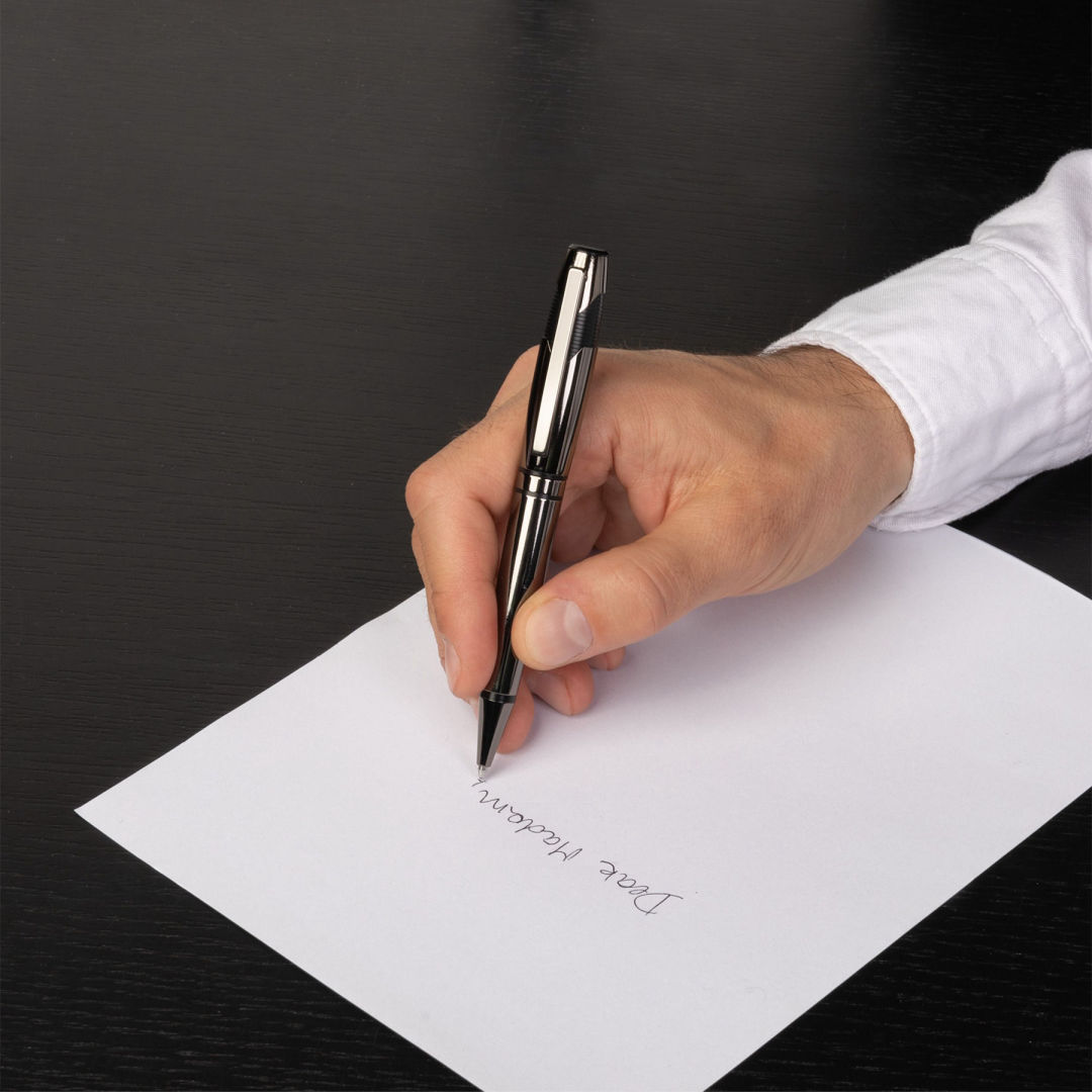 Hugo Boss® Chevron Pen - Gun Metal - Image 6