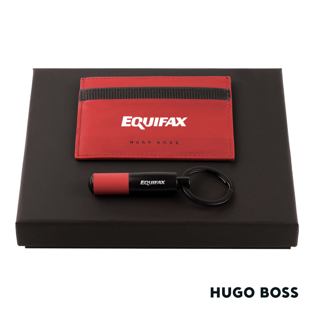 Hugo Boss® Matrix Card Holder/Gear Matrix Key Ring