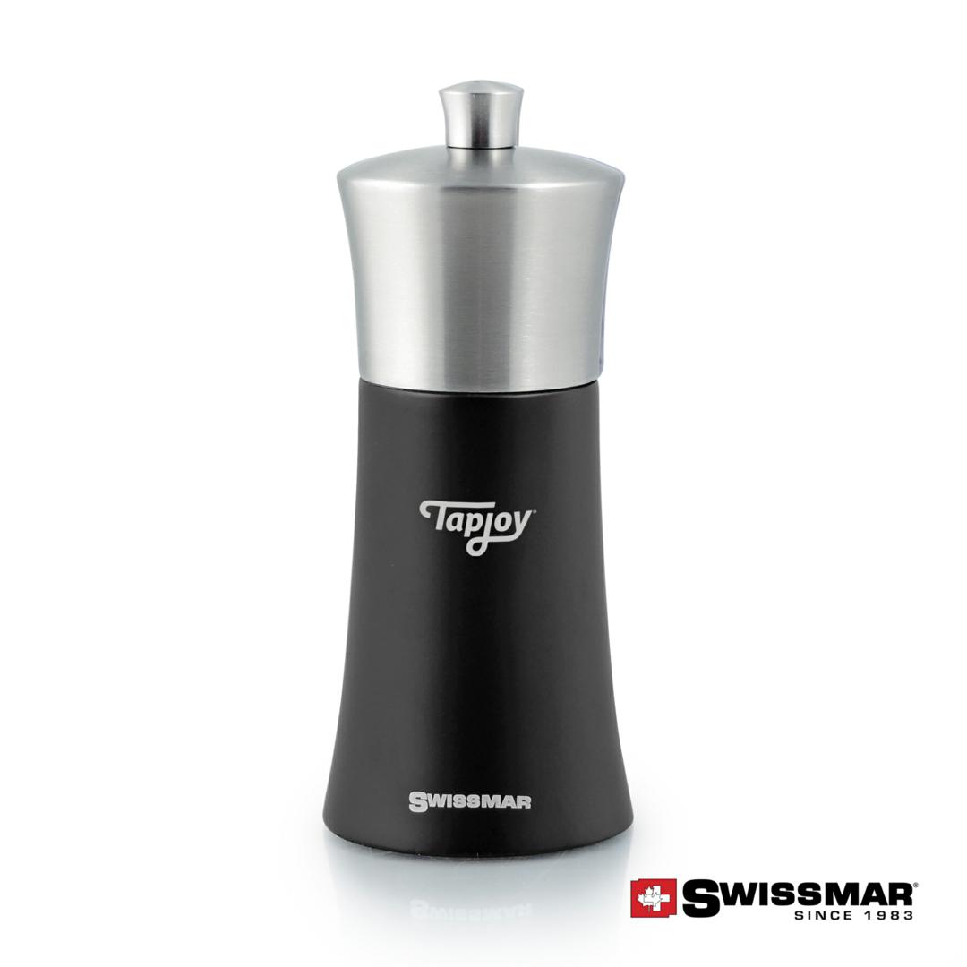 Swissmar® Torre Black Matte Wood Mill - Stainless Steel - Image 2